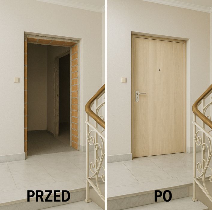 Montaż drzwi Zabrze Gliwice Wewnętrzne,zewnętrzne,Skracanie,Regulacja