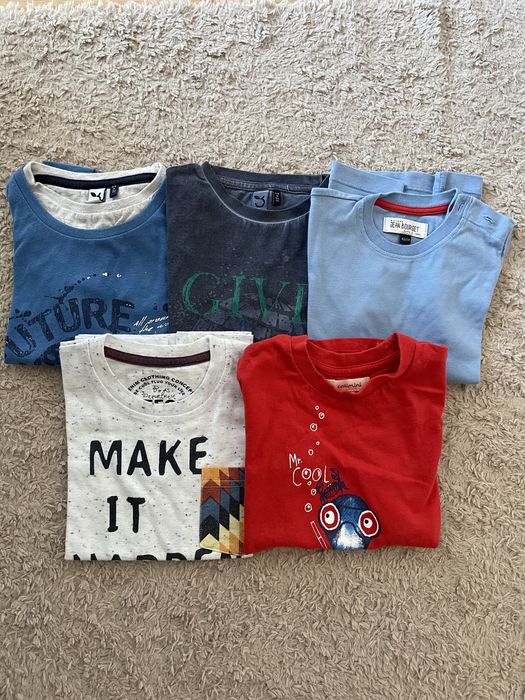 5 Tshirt menino tam 3/4 anos