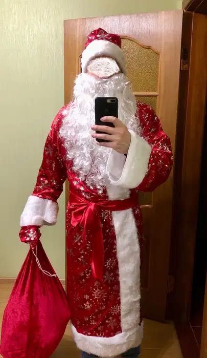 Костюм Діда Мороза Санти Миколая Дід Мороз Деда Мороза Санты Николая