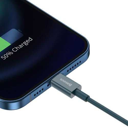 Baseus Superior kabel USB - Lightning 2,4A 2 m Niebieski