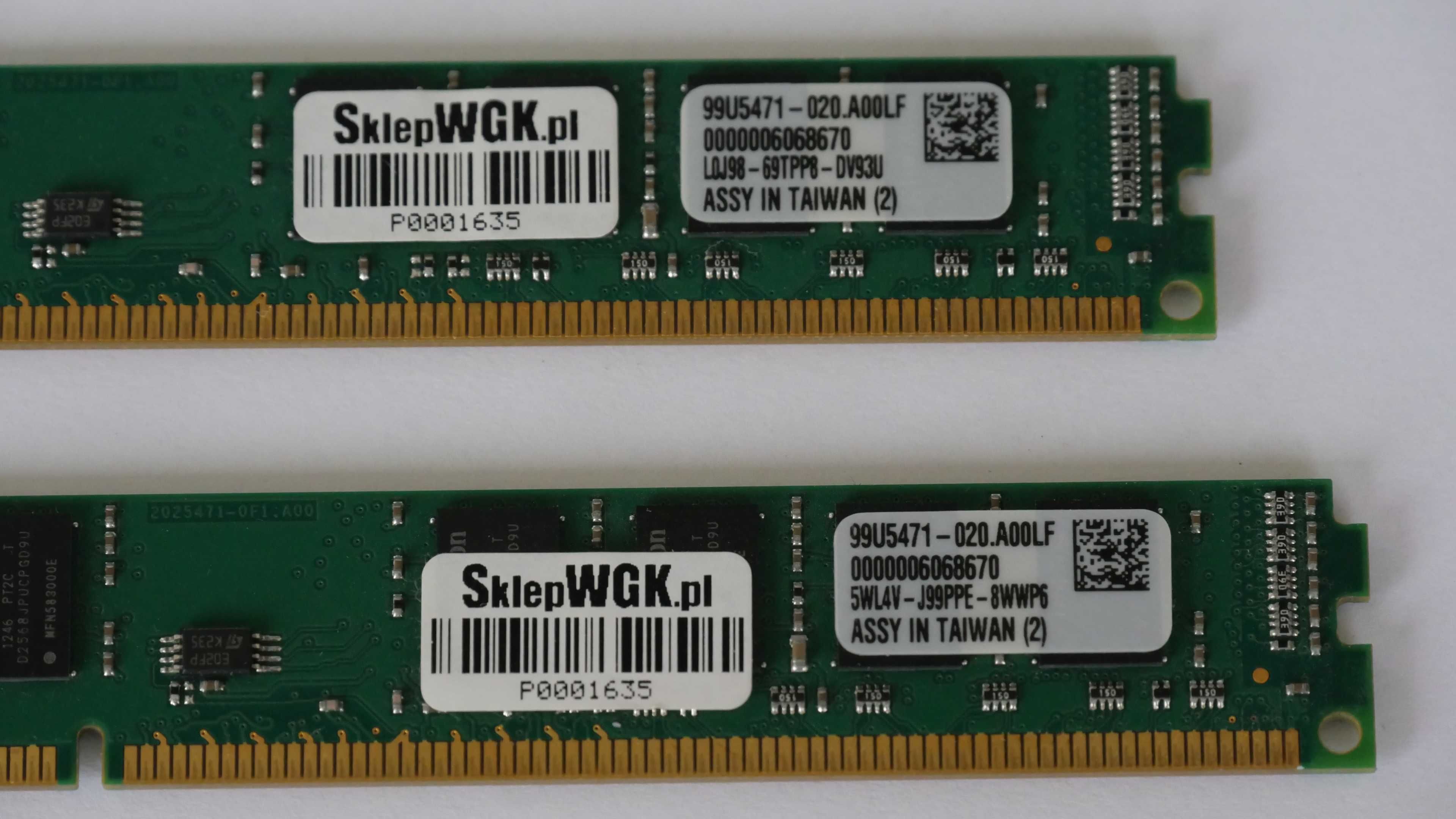 Pamięć RAM Kingston DDR3 1333MHz CL9 KVR1333D3N9K2/8G 8GB