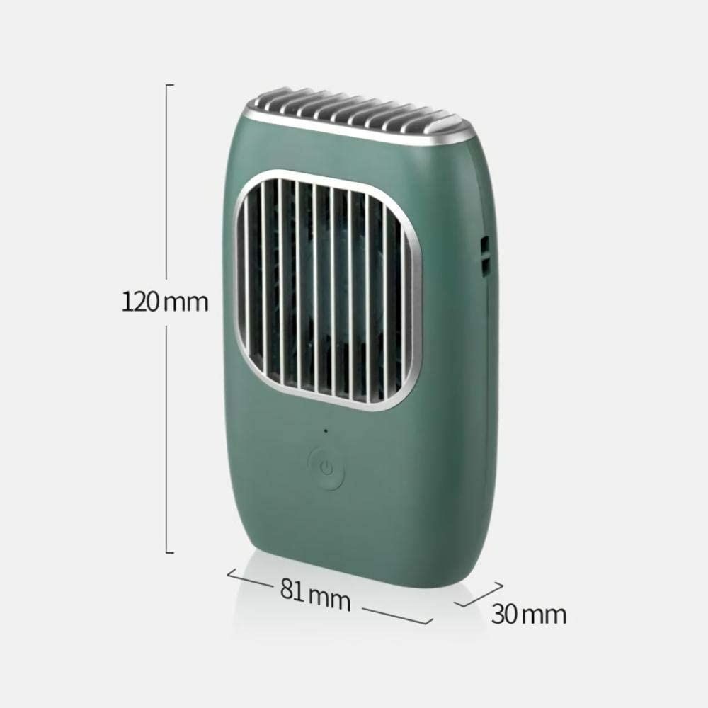 NOVO! Ventoinha ventilador de pescoço com bateria USB VERDE, campismo