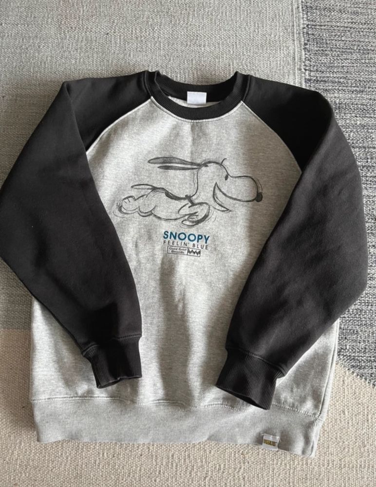 Szaro- czarna bluza Snoopy Zara