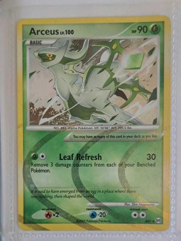 Cartas Pokemon Arceus (com raras e/ou brilhantes)