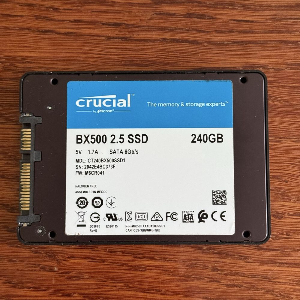 SSD BX500 2.5 SATA 240gb Crucial by Micron