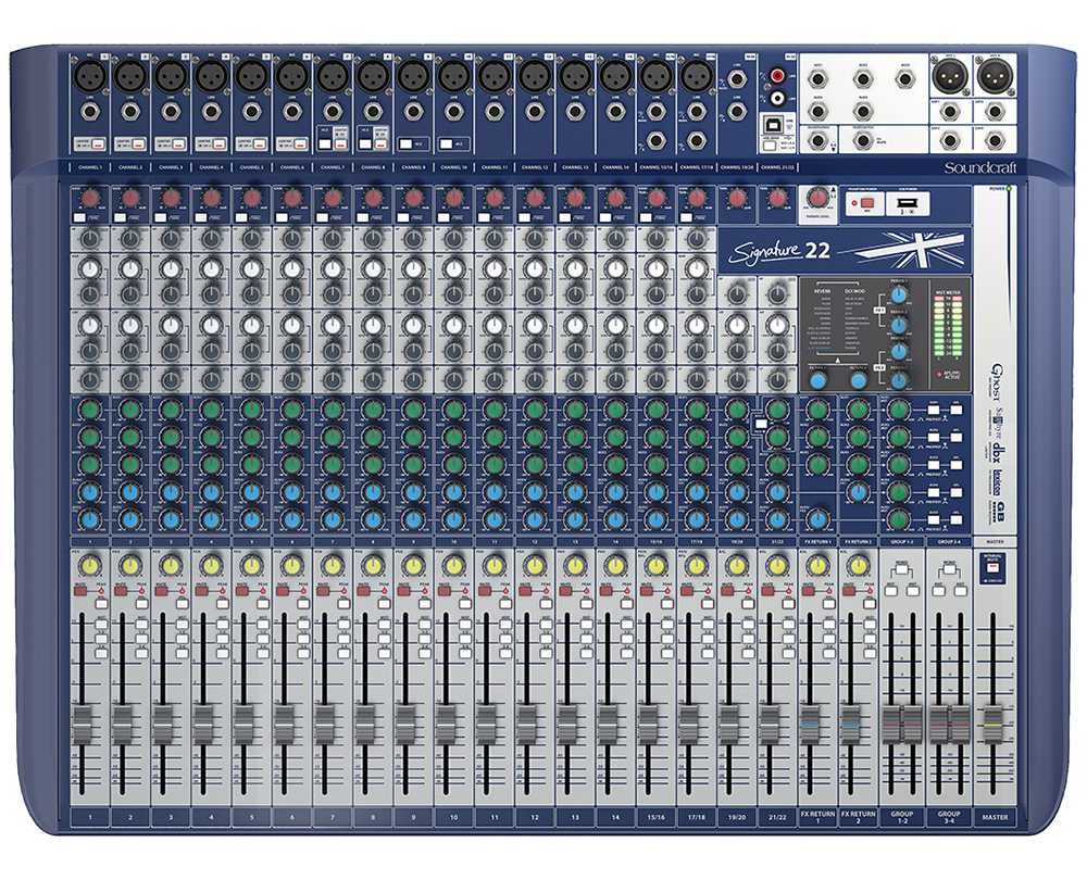 Компактный аналоговый микшерный пульт Soundcraft Signature 22