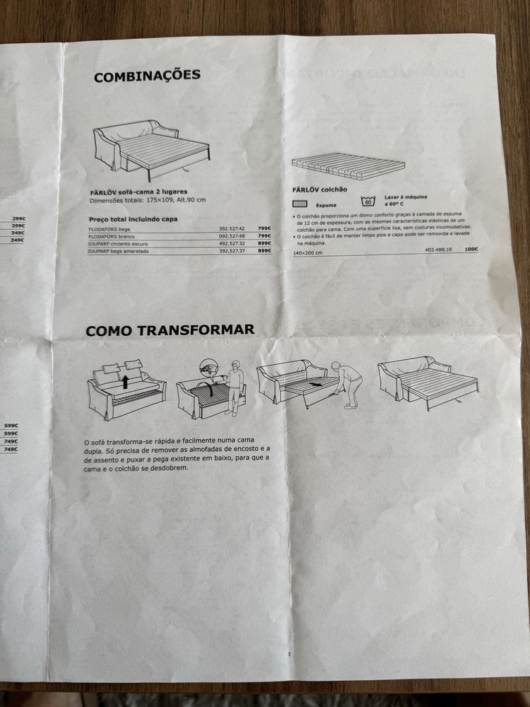Sofa cama 2 lugares cinzento escuro veludo Ikea Farlov 2019