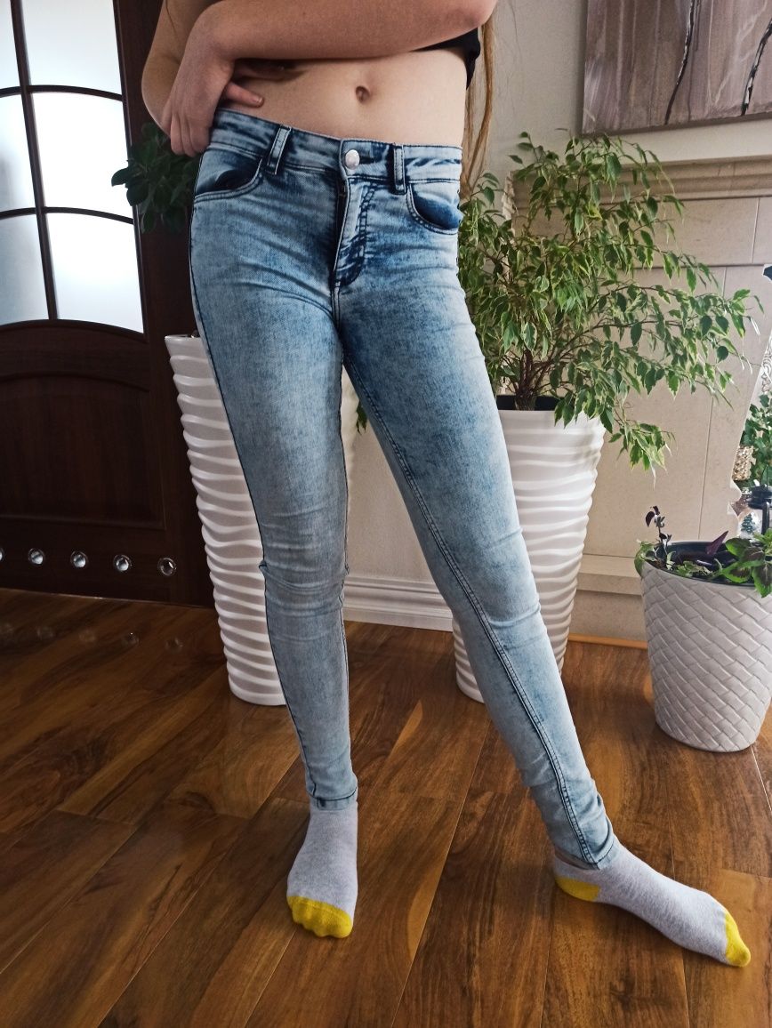 Sg Jeansy 164 dżinsy 164 dziewczęce dla nastolatki rurki spodnie jeans