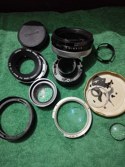 Canon FD 50mm f1.8 (Peças)
