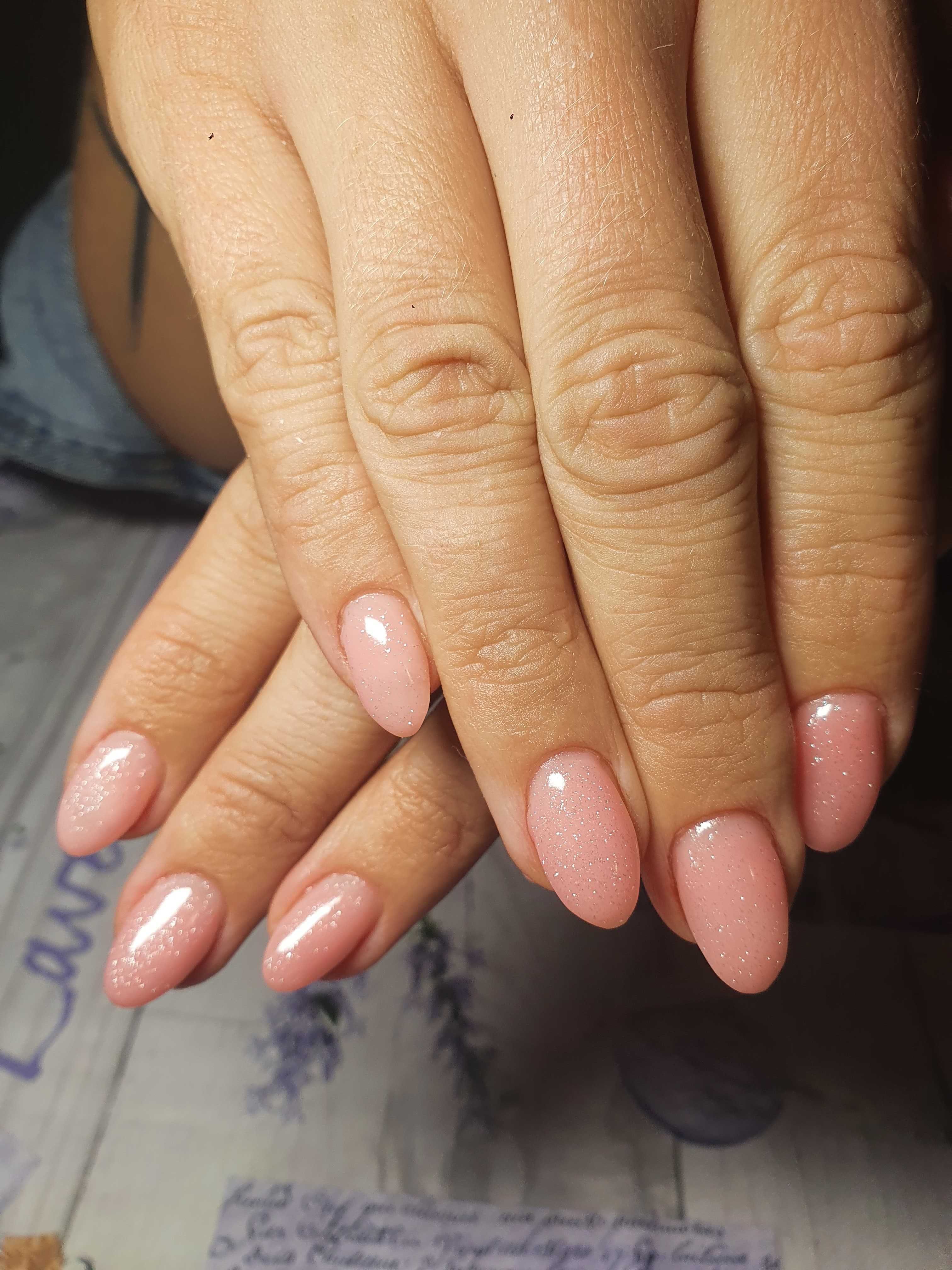 manicure , pedicure hybrydowy, tytanowy