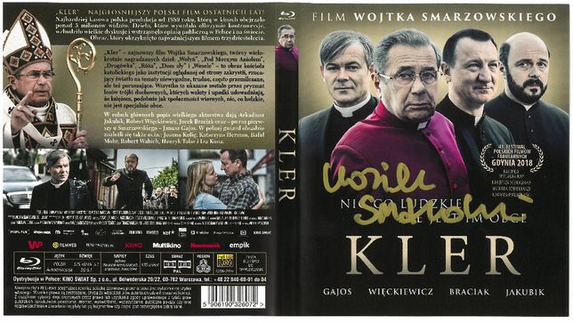 Film "Kler" (Blu-Ray) z autografem (Wojciech Smarzowski), nowy