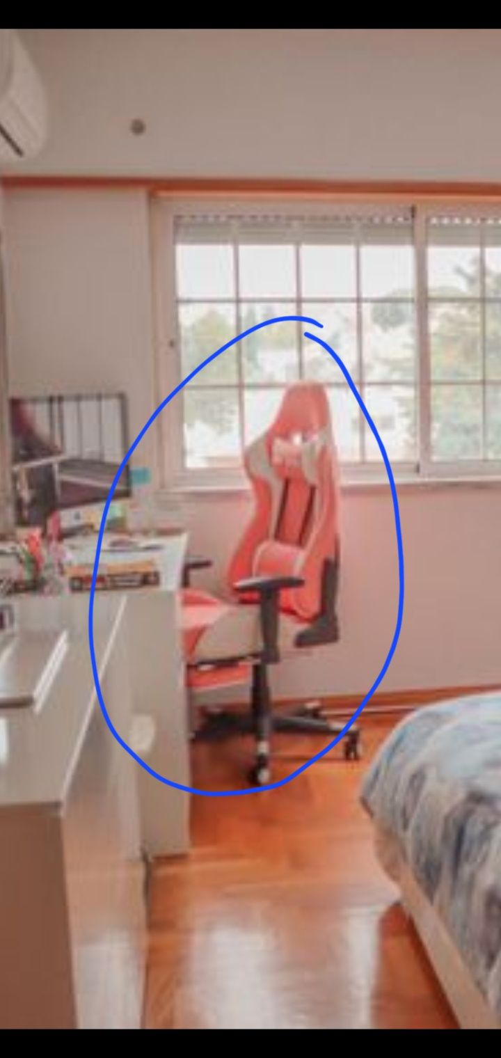 Cadeira gaming Rosa nova