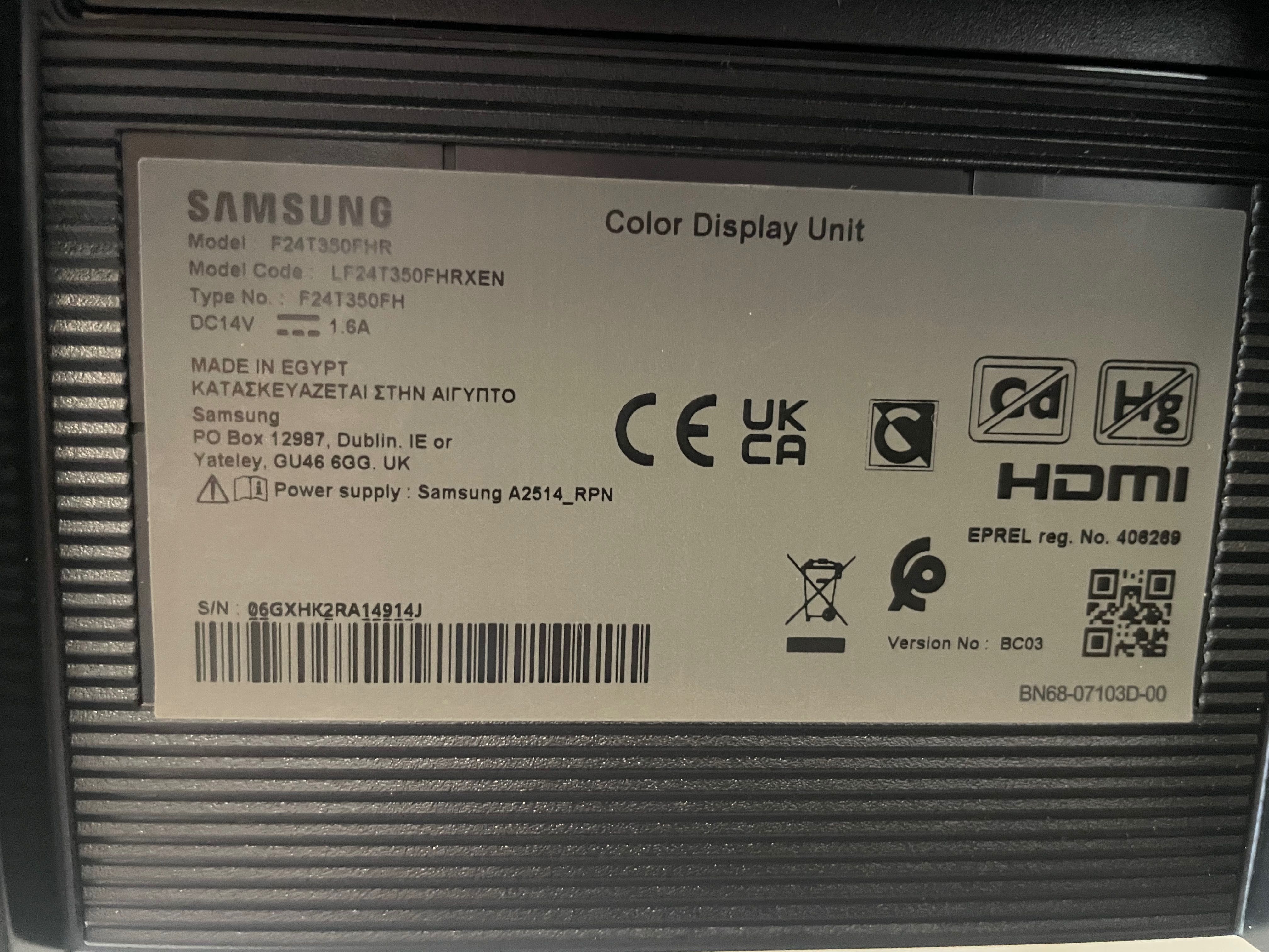 Samsung monitor de computador