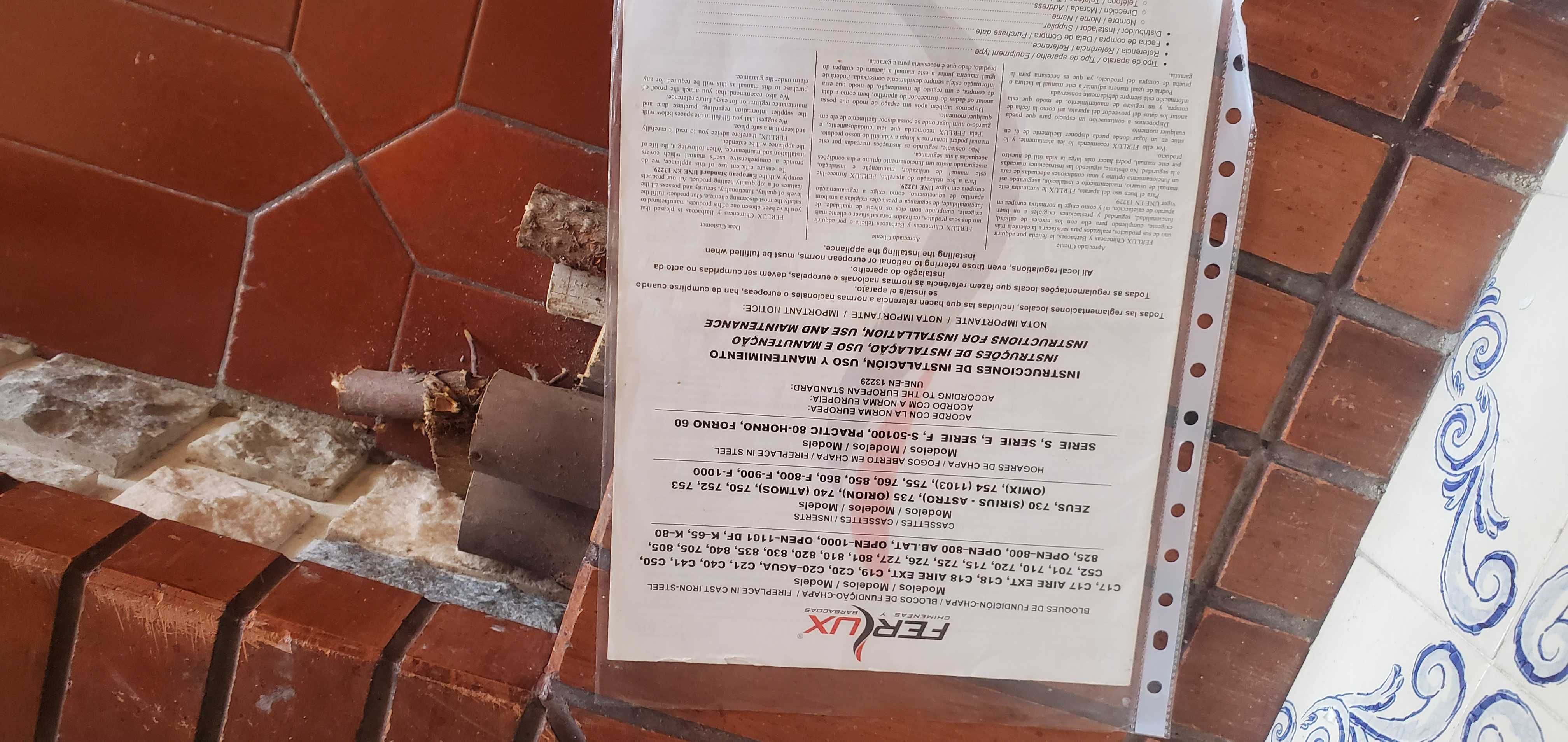 Lareira de canto com recuperador de calor