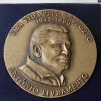 Medalha Bronze Hóquei Patins António Livramento Benfica Sporting Porto