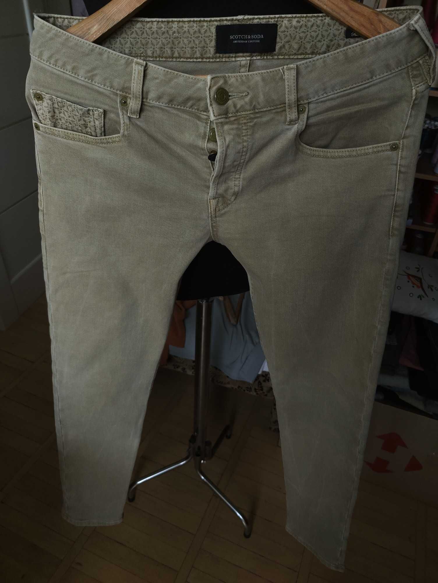 Джинсы Scotch&Soda Ralston jeans Дания w31 stretch khaki.
