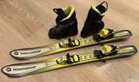 Buty narciarskie Head 19-19,5cm +Narty Rossignol 90cm, dziecięce, BDB!