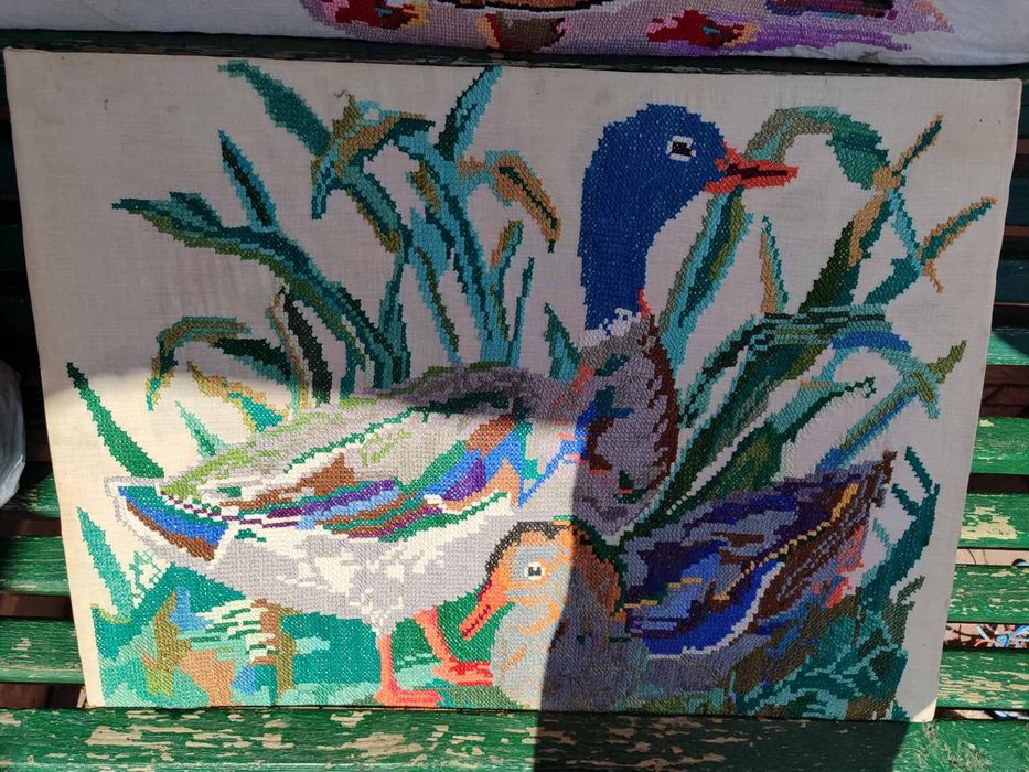 Картина вышивка СССР