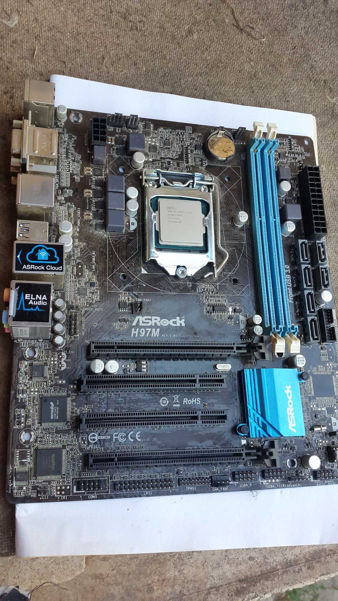 Комплект ASRock H97M +Intel Core i5-4570 +Kingston KHX 1600OC/8GX
