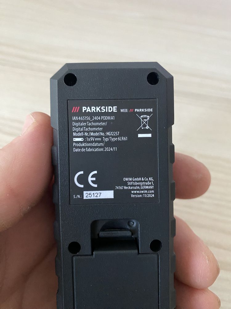 Цифровий тахометр Parkside PDDM A1