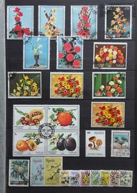 Znaczki pocztowe kwiaty, mix różnych państw