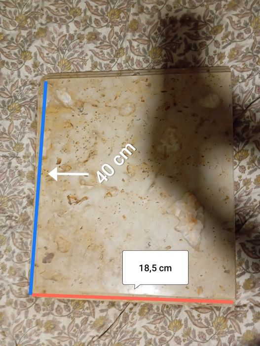 2 Mármores bege tipo Botticino - 40×18,5×~5
