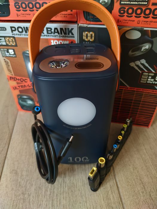 Павербанки Remax 27W, або 100W 60'000mAh для ноутбуків/роутерів