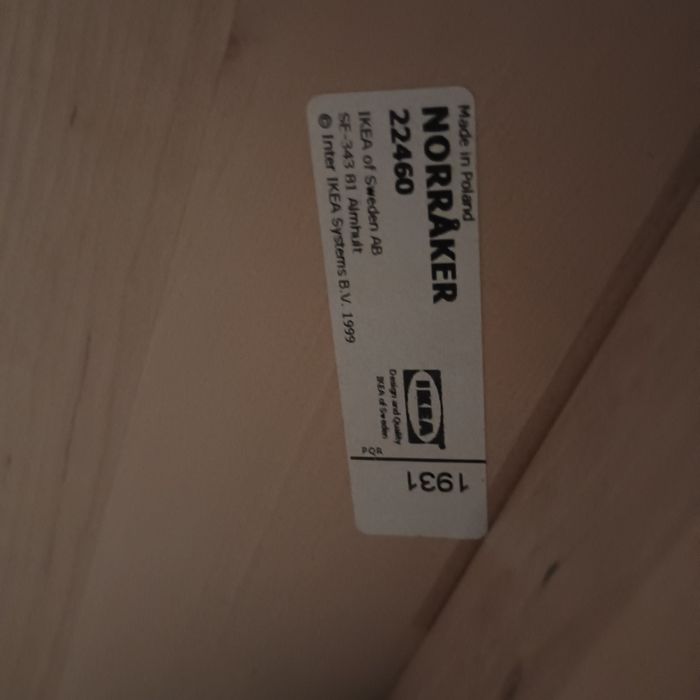Ikea Norråker stół + 2 krzesła