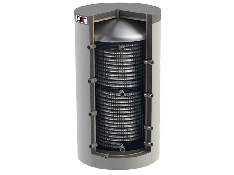 Bufor z wężownicą CWU 1500L Bufor higieniczny 1500L Bufor CWU 1500L