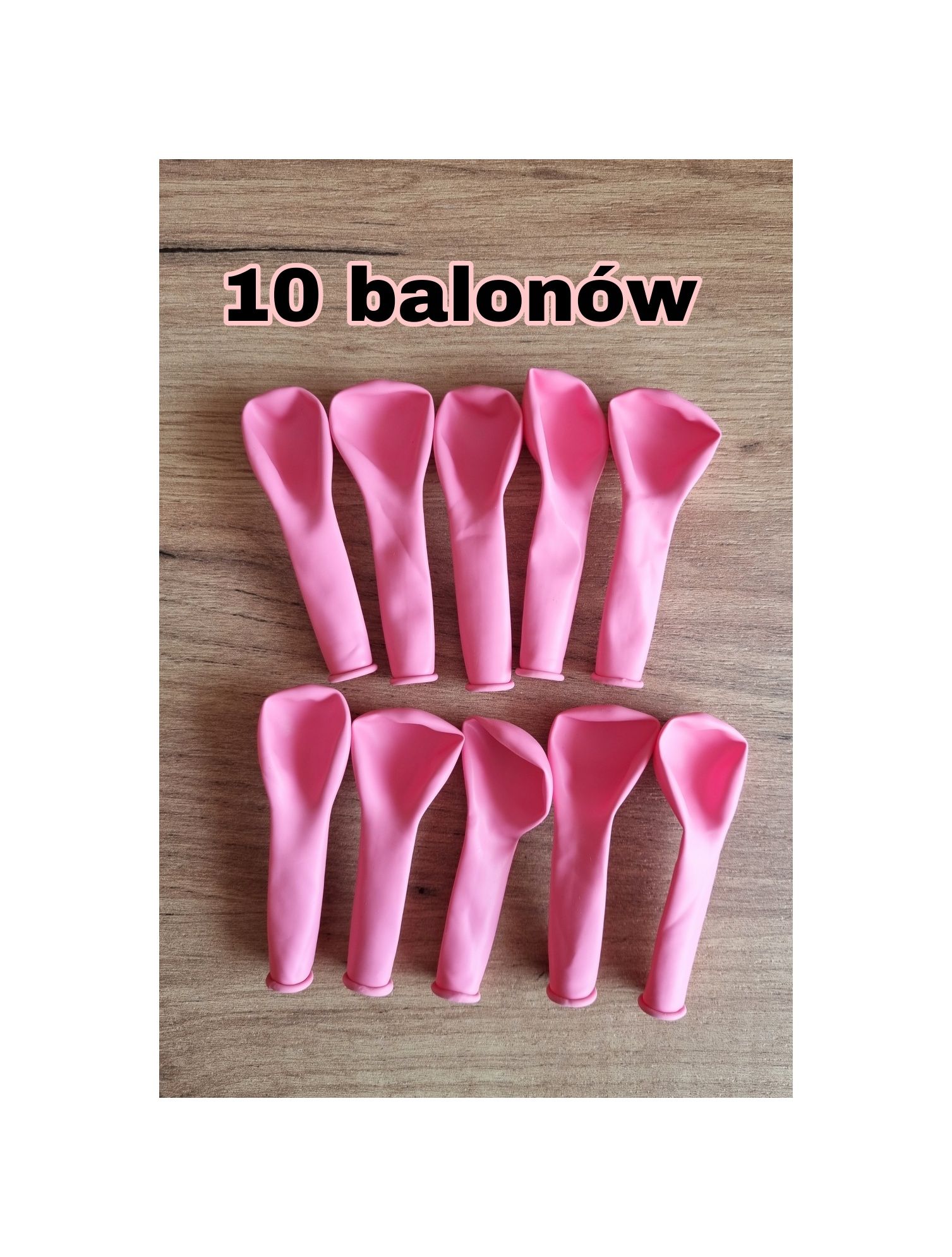 balony 10 sztuk różowe