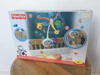 Fisher Price 2w1 karuzela do łóżeczka, zabawka pozytywka 0+