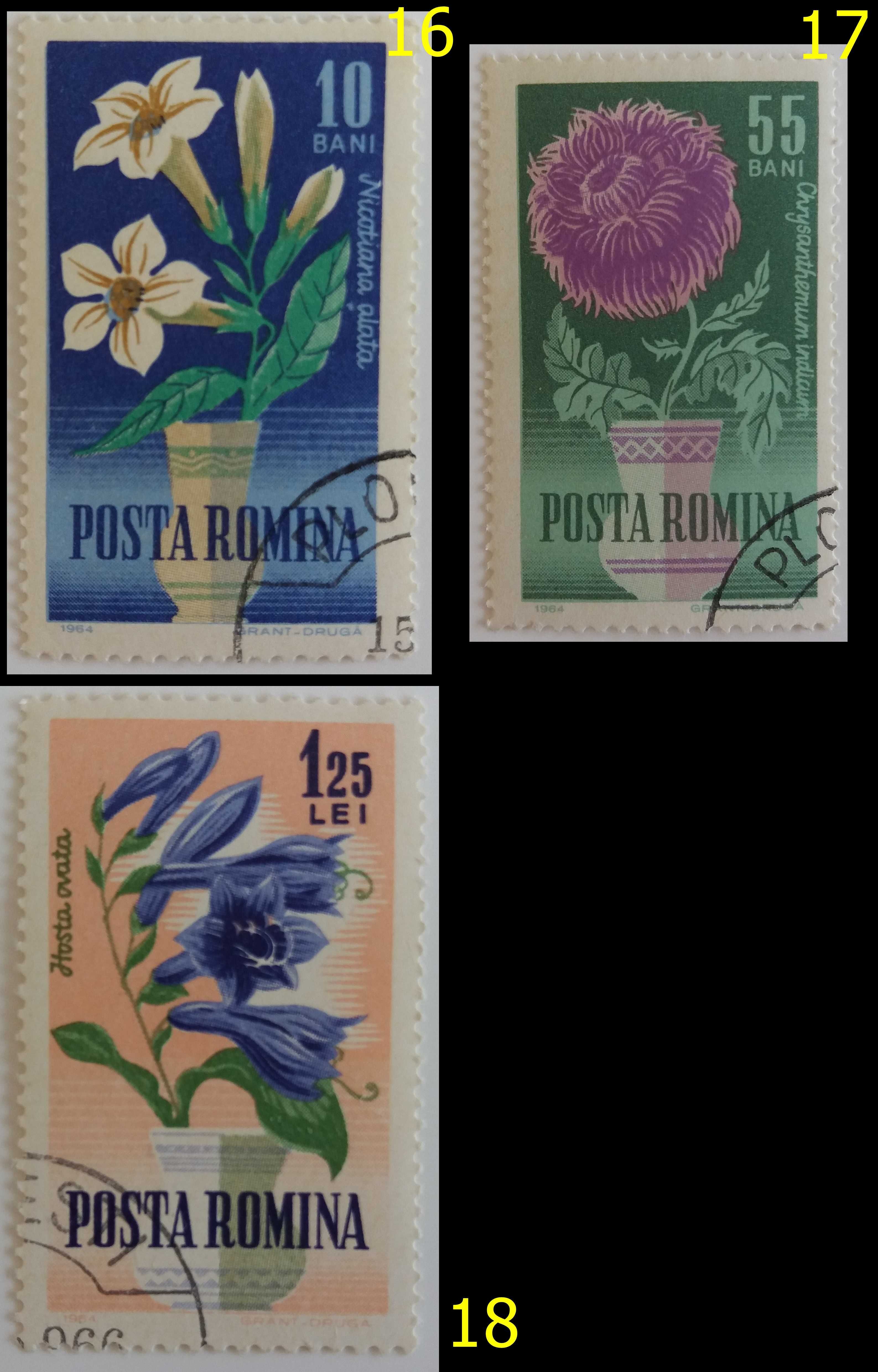 Znaczki pocztowe, Rumunia 1960-64, 21 sztuk