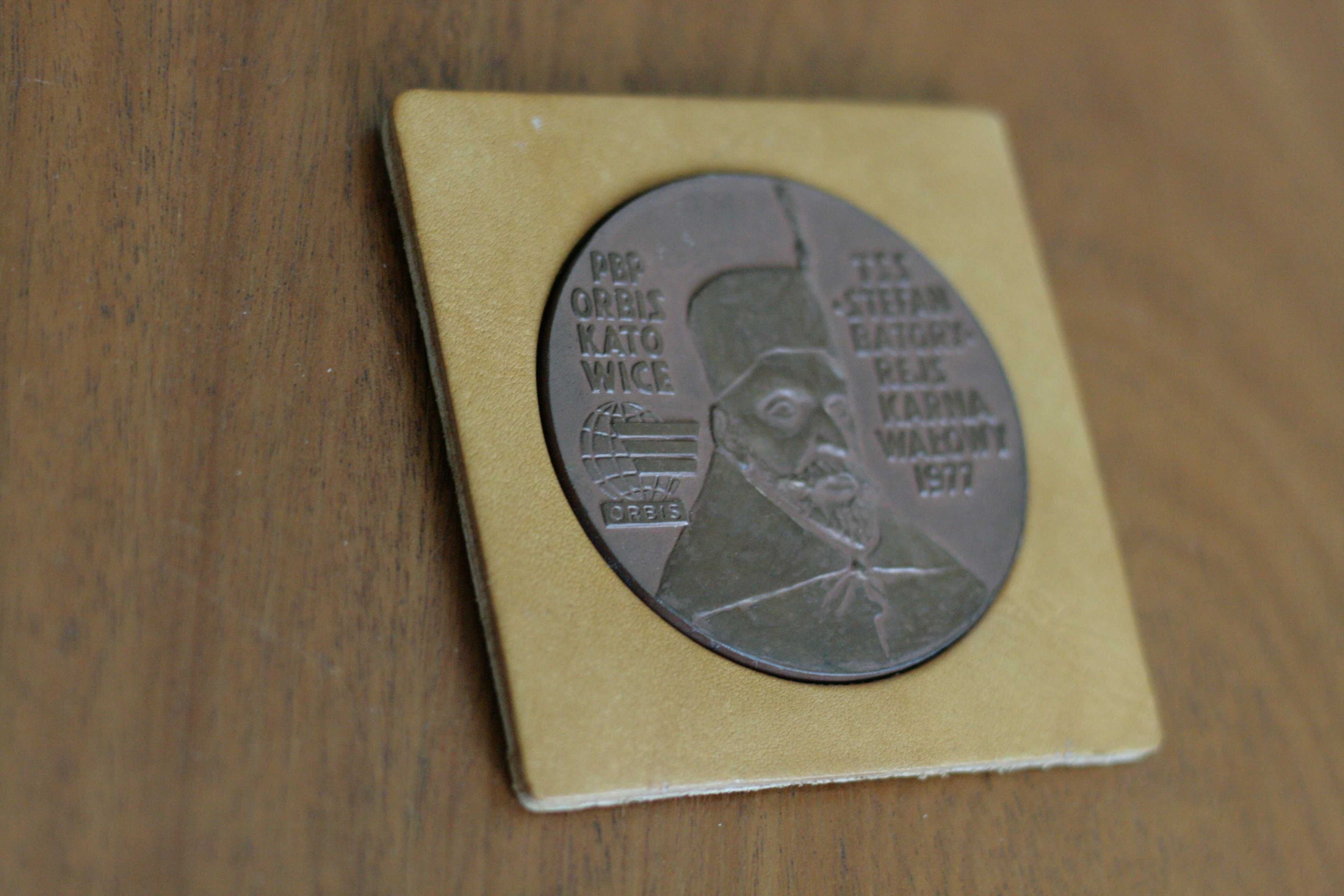 Medal Stefan Batory rejs karnawałowy 1977 Orbis plakieta PRL