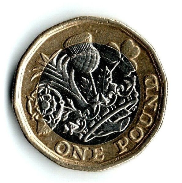 One Pound 2016 Elizabeth II DG REG FD moneta jeden funt United Kingdom