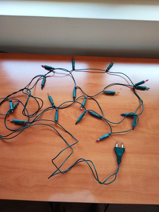 Série de luzes fixas de natal para árvore pequena