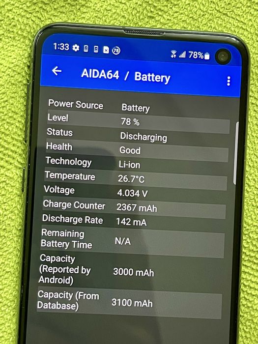 Телефон Samsung Galaxy S10e (2019) 5.8" AMOLED 6Gb 128Gb 3100mAh Black