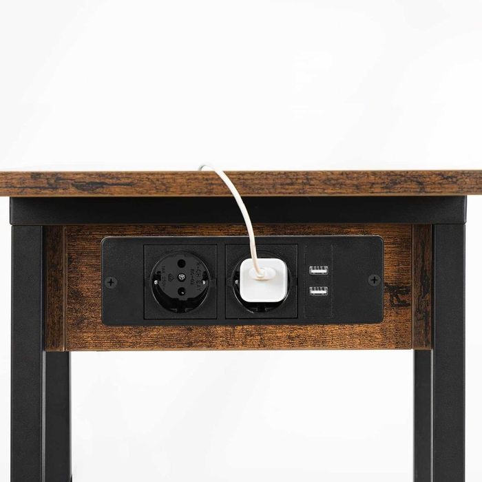 Mesa de apoio mesa de noite mesa centro com ficha elétrica + porto USB