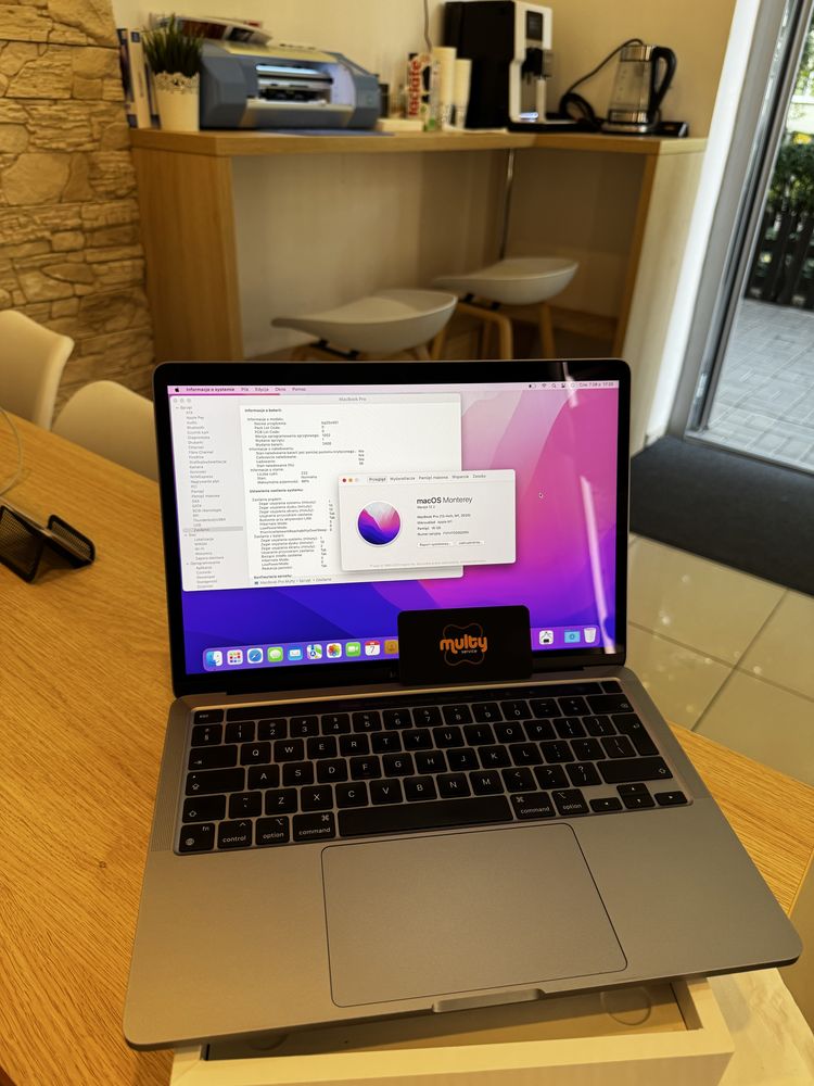MacBook Pro 13” M1 (A2338) Stan BDB - 16GB RAM / 256GB SSD / TouchBar