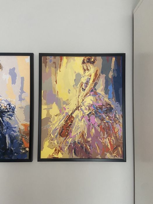 Obrazy własnoręcznie malowane baletnice