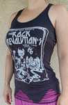 Koszulka szara 40 L długa porwana woodstok sexy duża rock reblution to