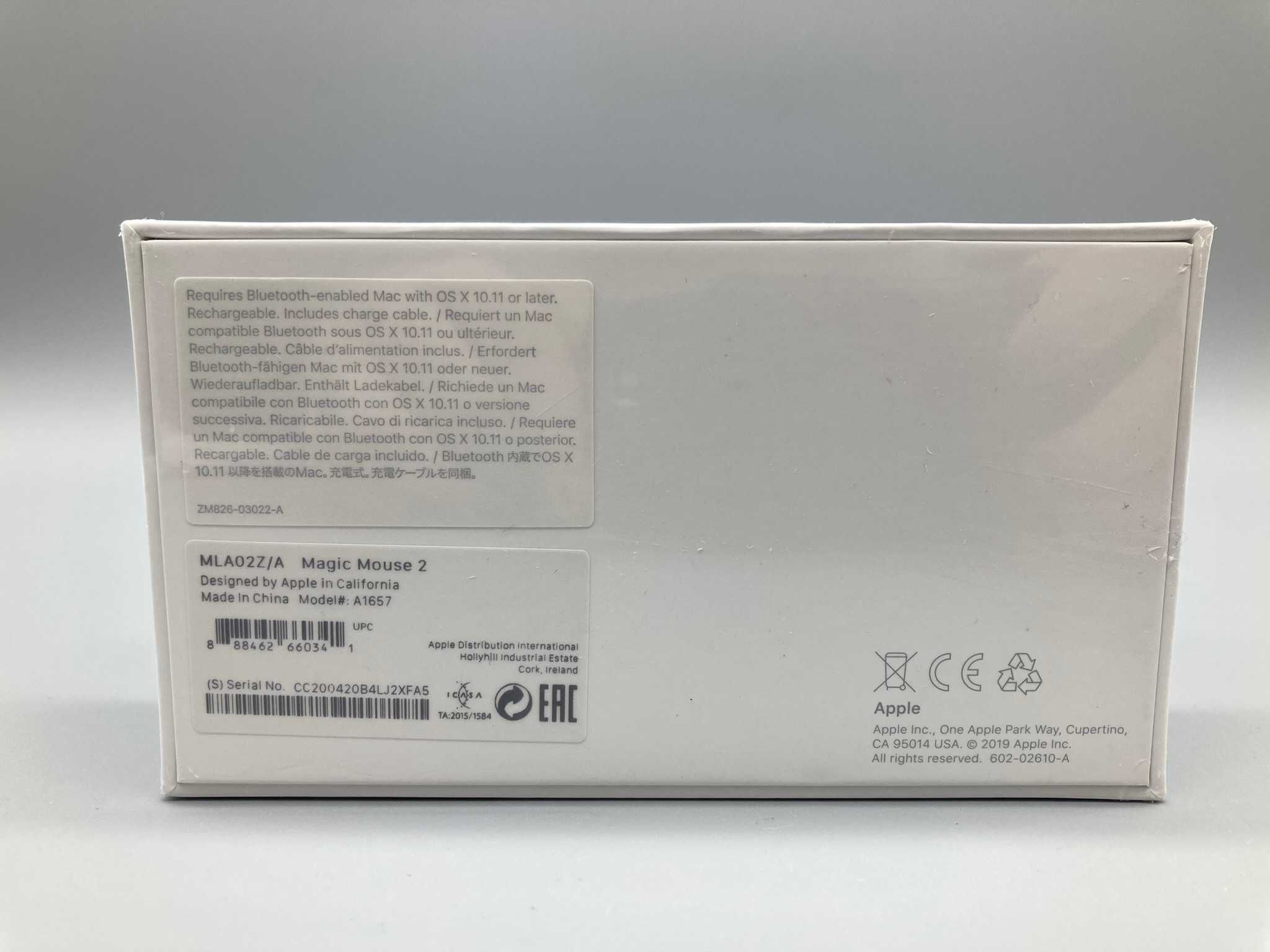 Бездротова мишка Apple Magic Mouse 2 (MLA02Z, модель A1657) НОВА