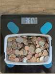 Monety 3,6 kg 800 szt