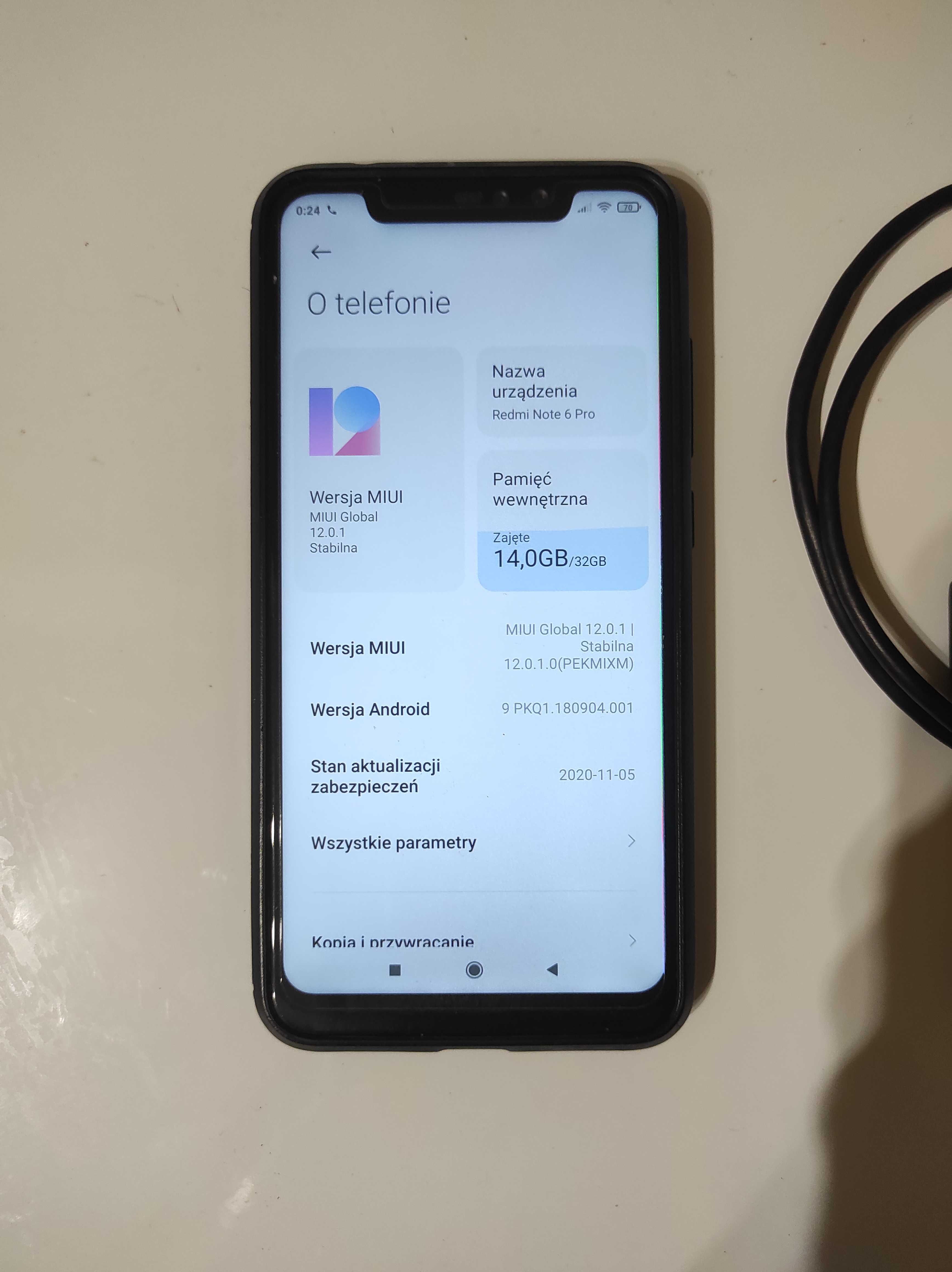 Xiaomi Redmi Note 6 Pro, 3/32 Android 9.0 12MPx 6,26"