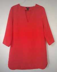 Sukienka czerwona mini H&M 36 38 M S
