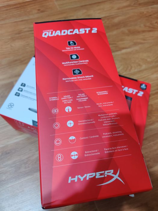 HyperX Quadcast 2 Микрофон Новый Запечатанный Оригинал