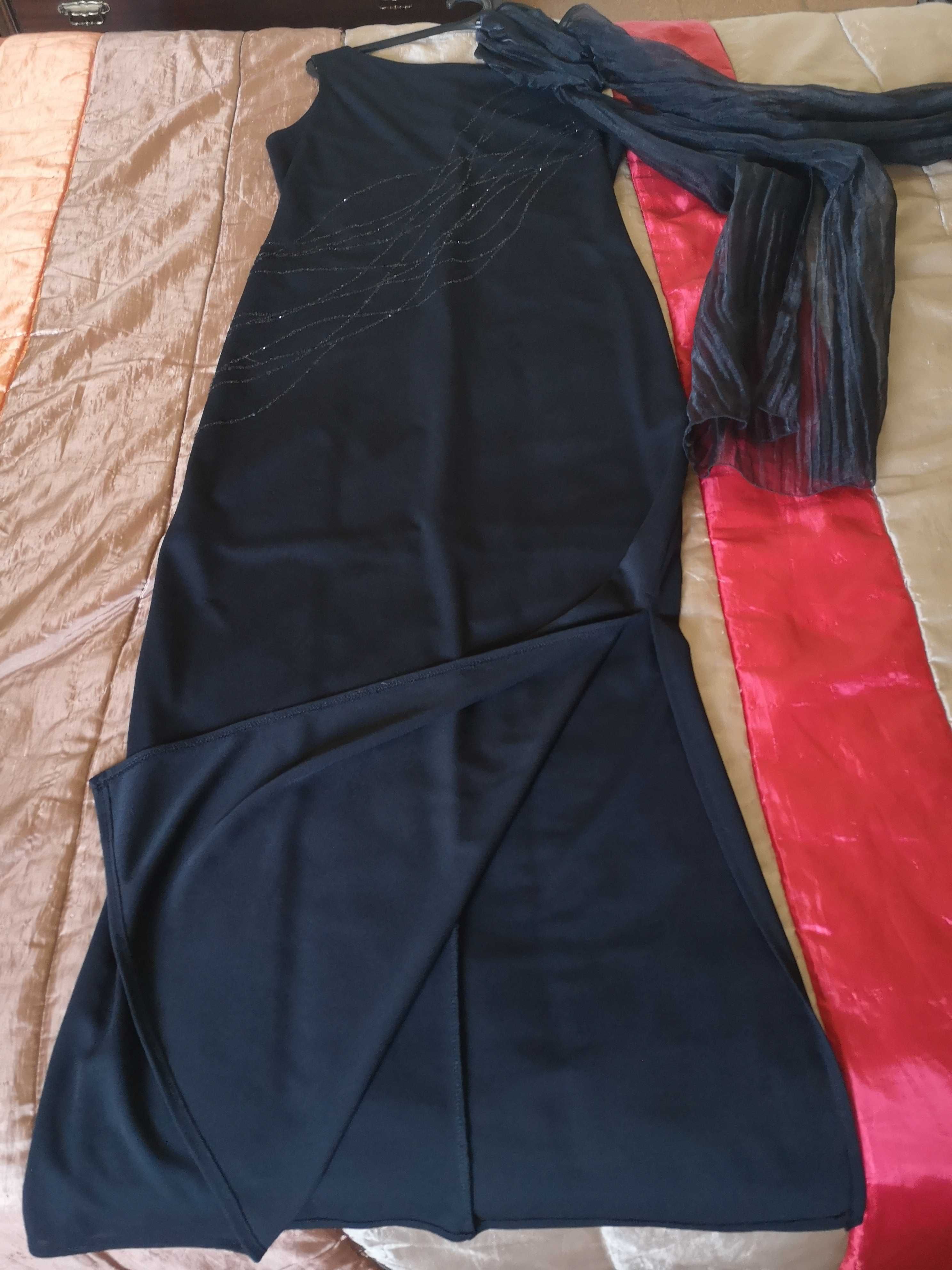 Vestido tubular preto ocasião cerimónia