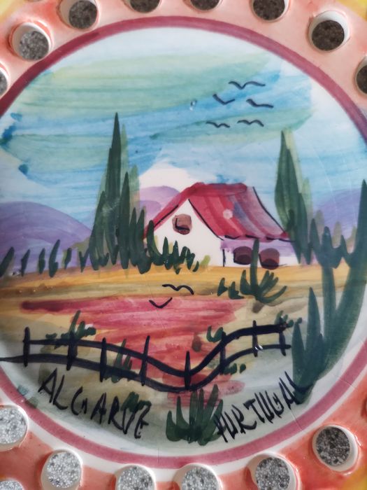 Talerz ręcznie malowany