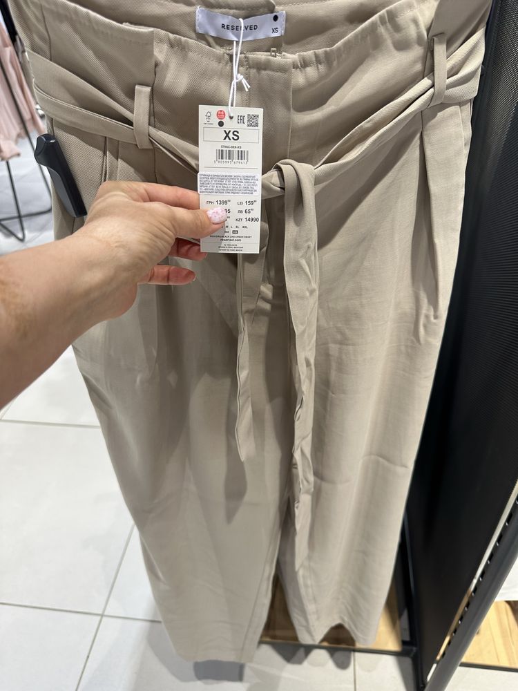 Брюки штани льняні H&M льон
