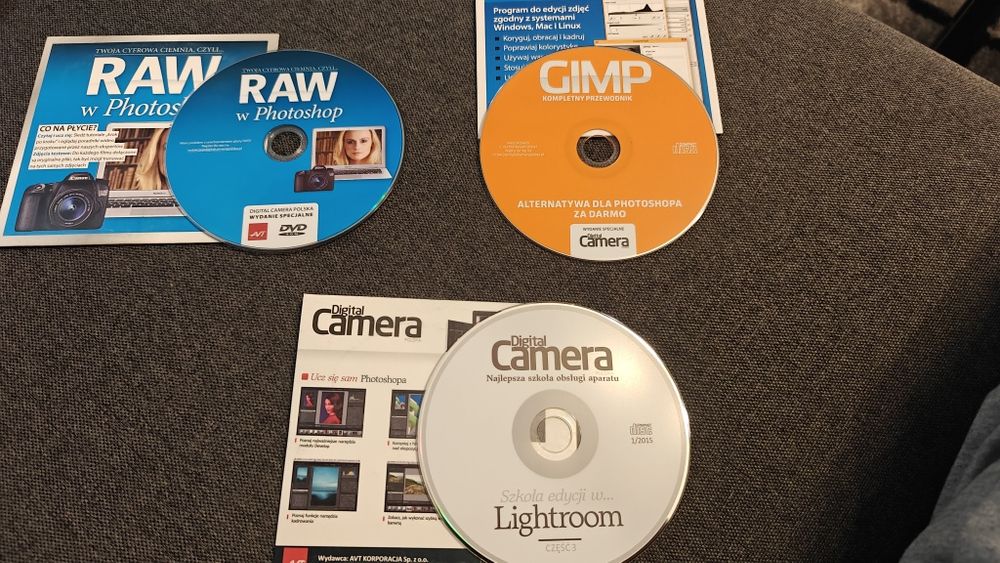 Płyty DVD i na komputer do edycji zdjęć