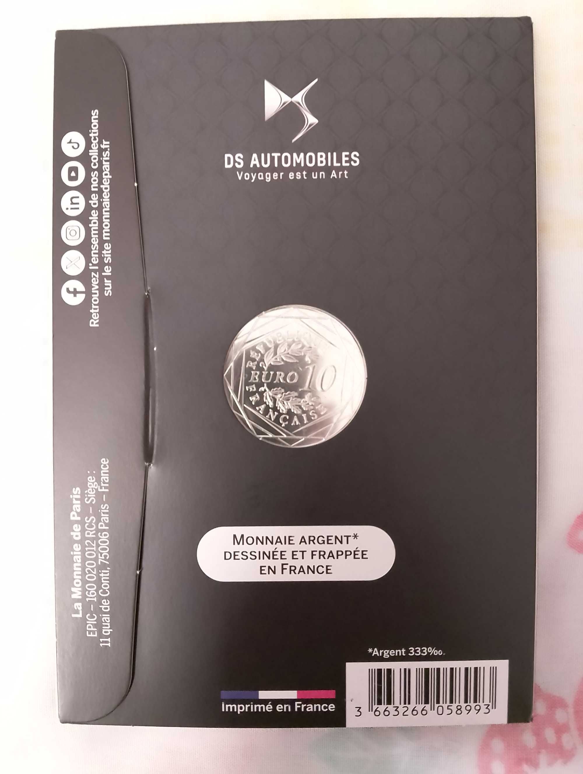 Coincard da citrone moeda 10€ França